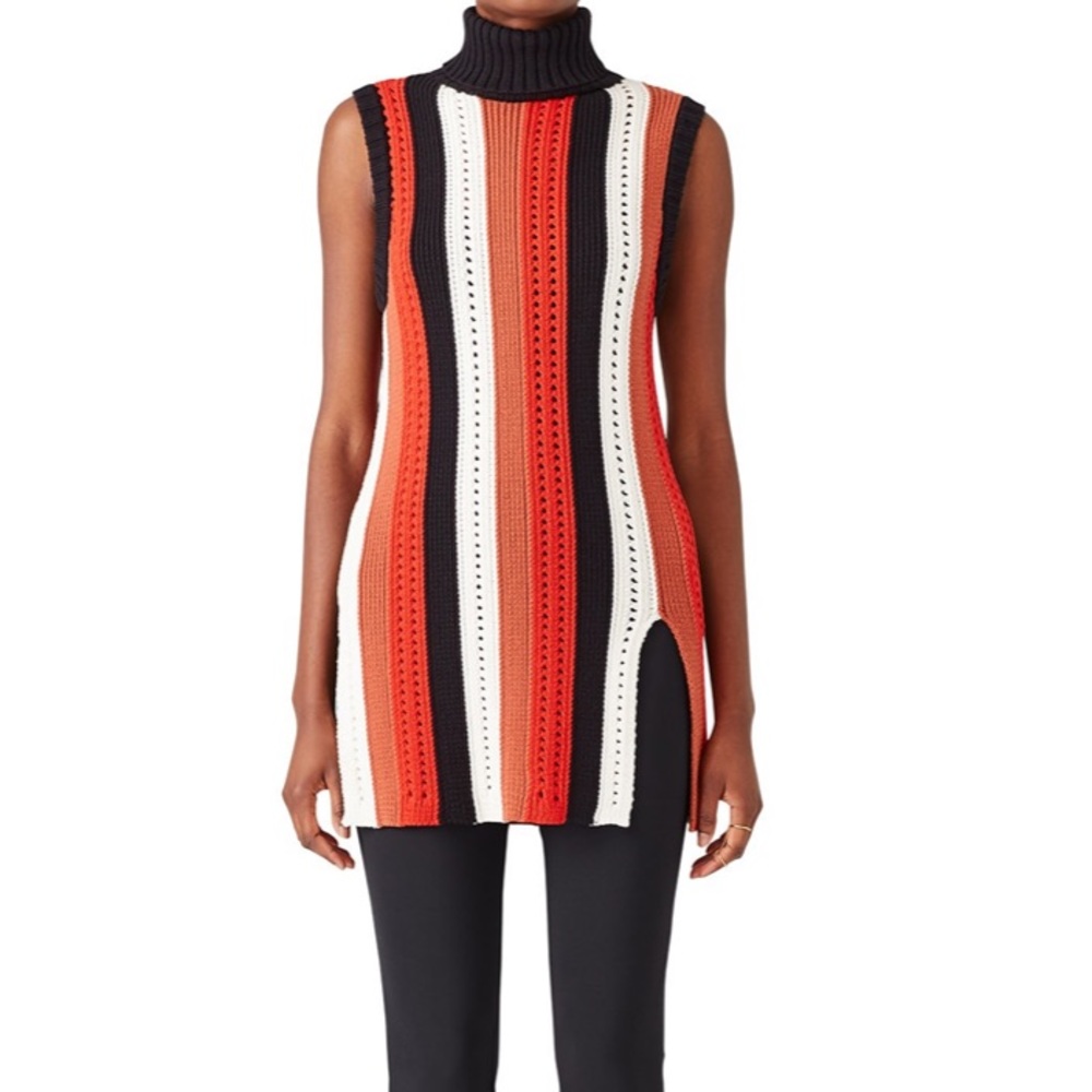 Derek Lam 10 Crosby Turtleneck Sleeveless Knit